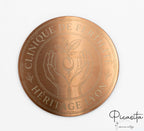 Posavasos de Acero Grabados