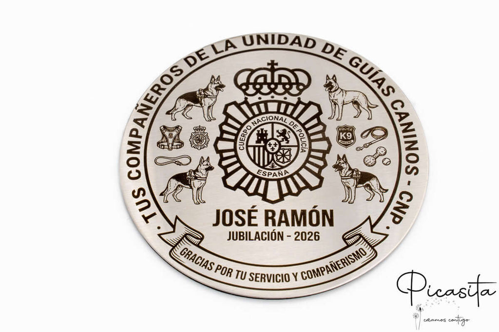 Posavasos de Acero Grabados