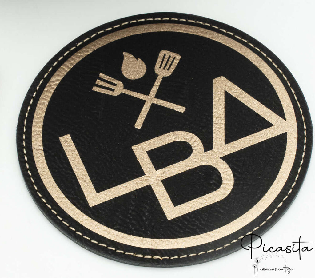 Posavasos de Cuero Sintético