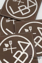 Posavasos de Cuero Sintético