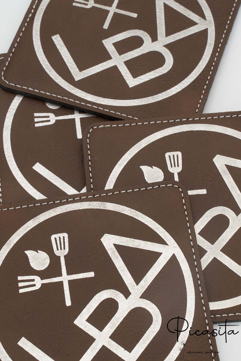 Posavasos de Cuero Sintético