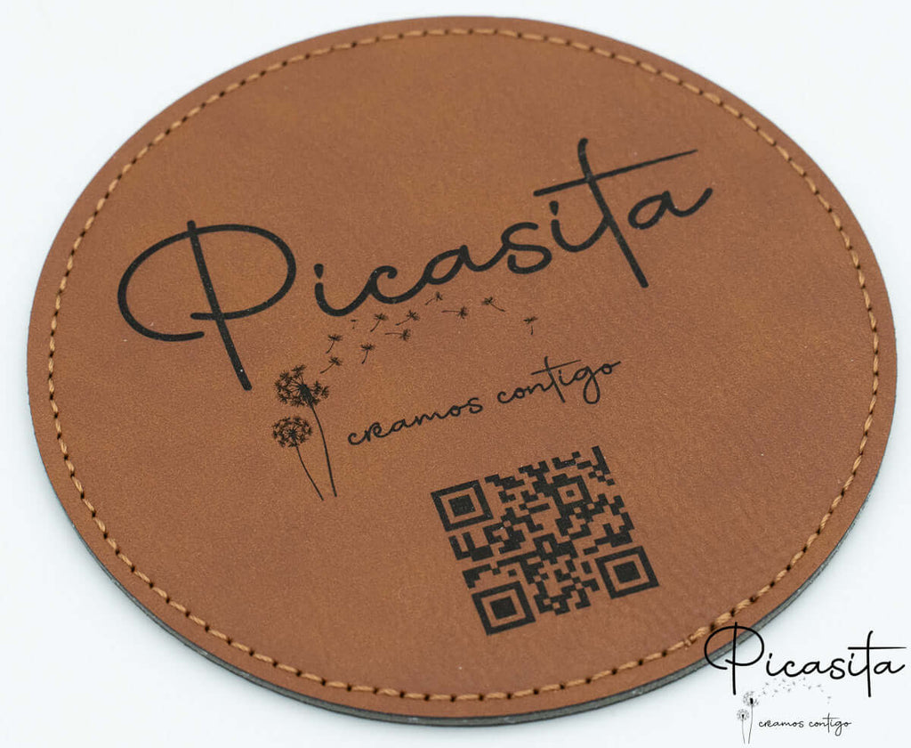 Posavasos de Cuero Sintético