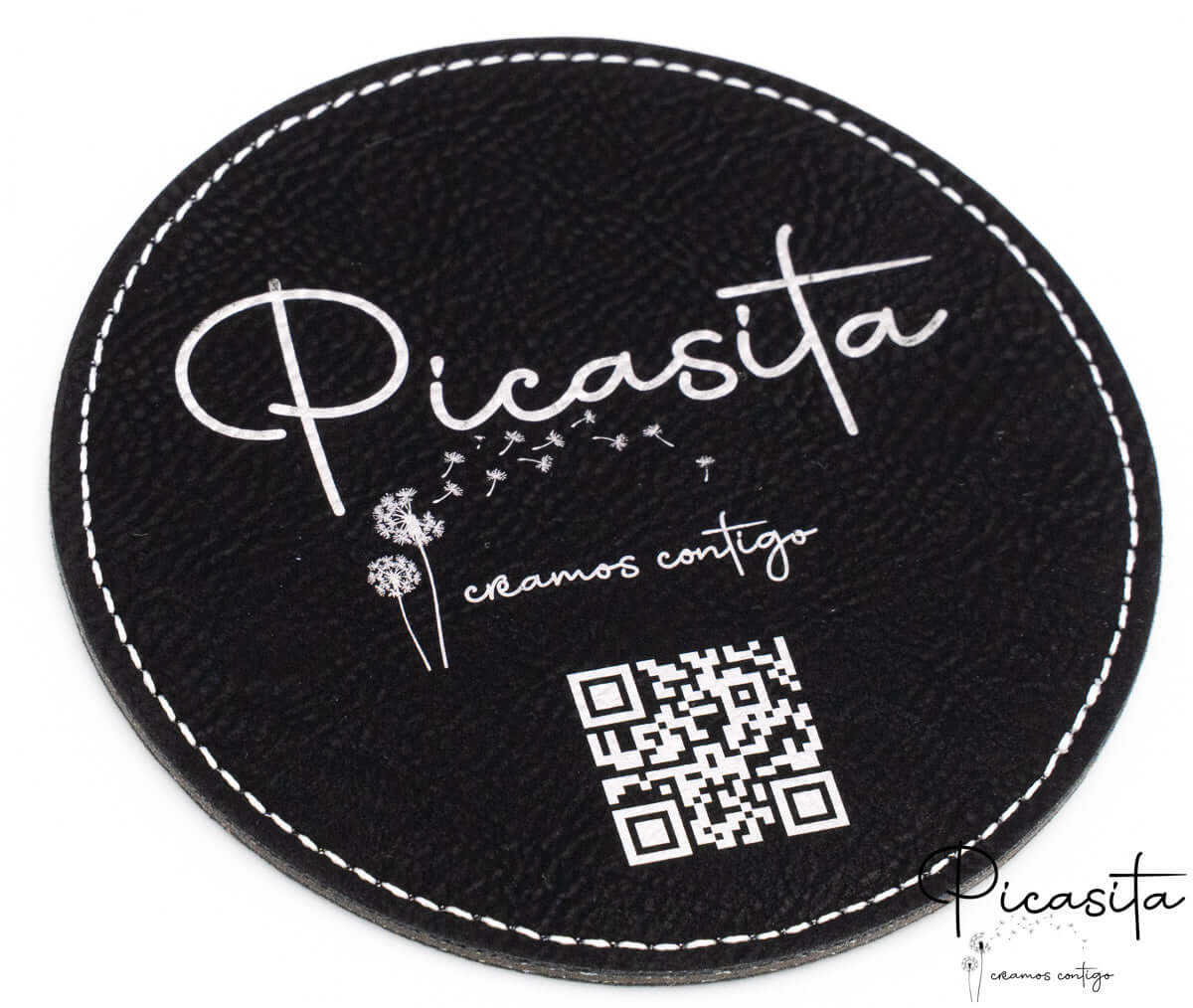 Posavasos de Cuero Sintético