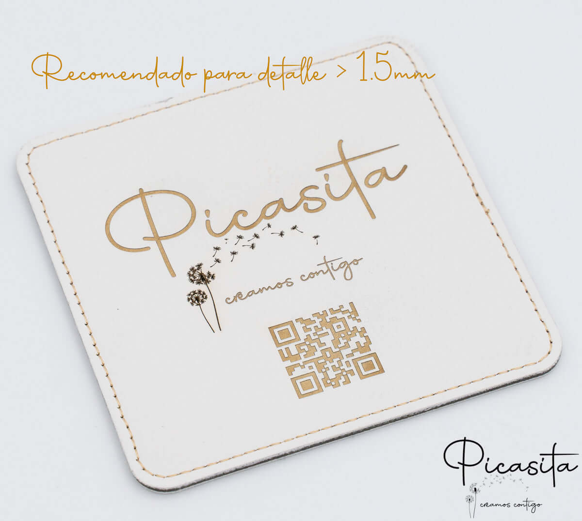 Posavasos de Cuero Sintético