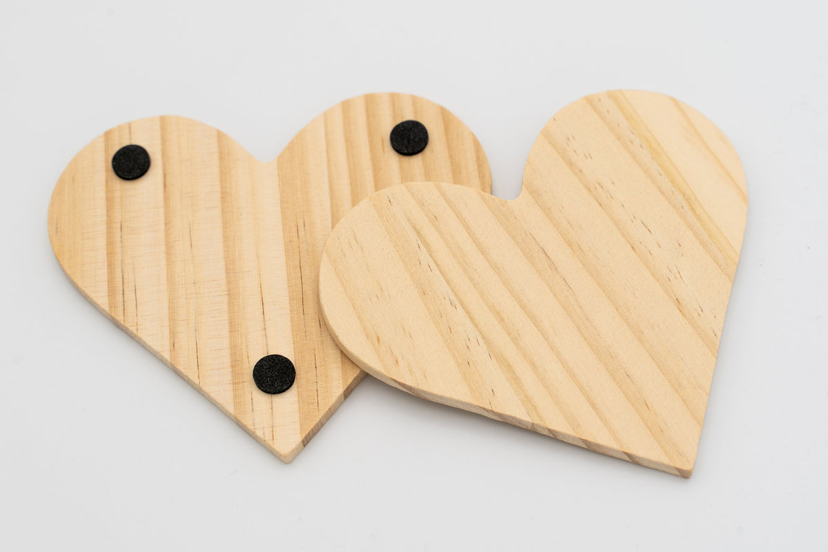 Posavasos de Madera Personalizado Corazon