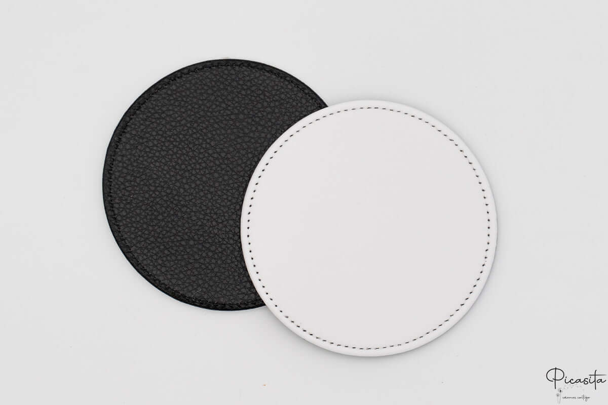 Posavasos Cuero PU Personalizados con Imagen (Pack de 6)