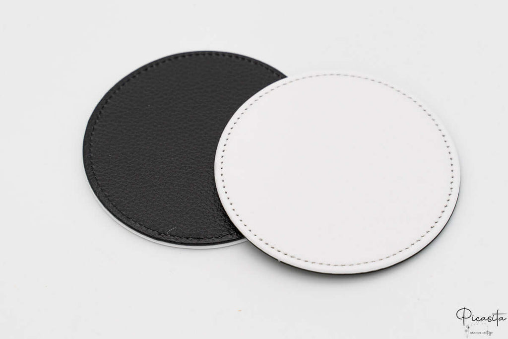 Posavasos Cuero PU Personalizados con Imagen (Pack de 6)