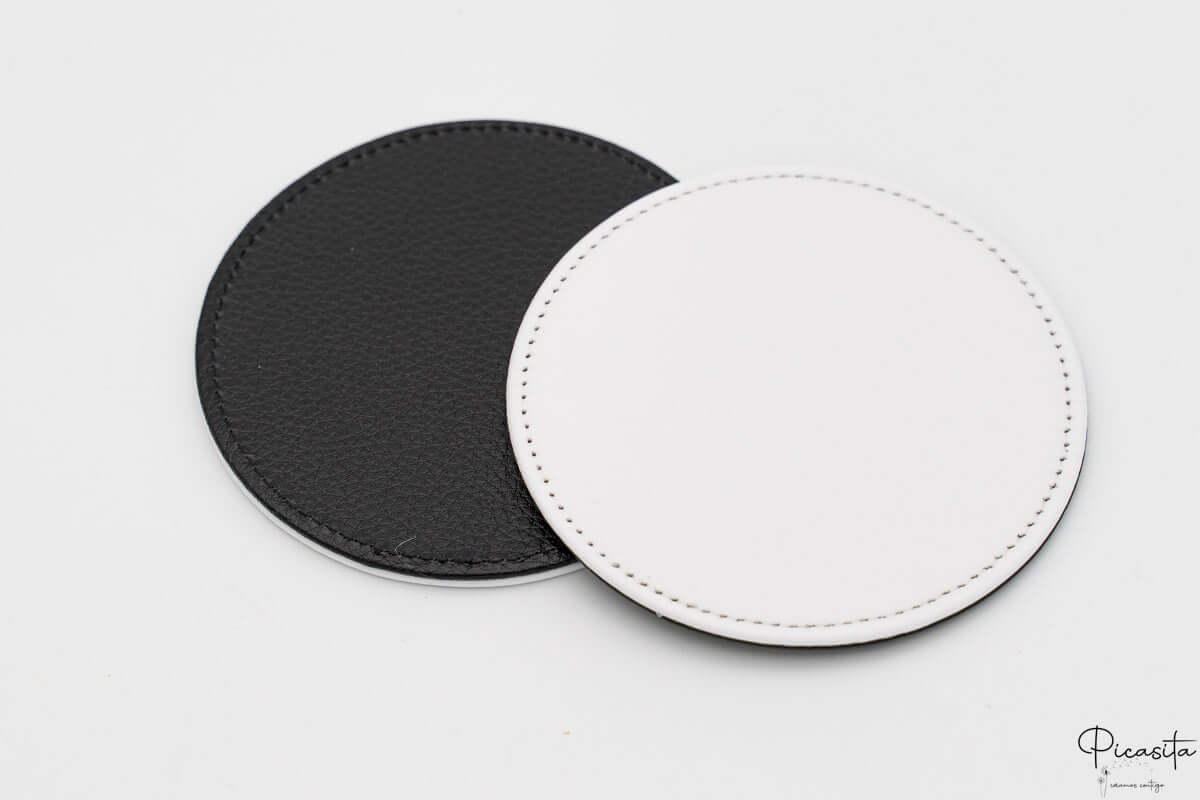 Posavasos Cuero PU Personalizados con Imagen (Pack de 6)