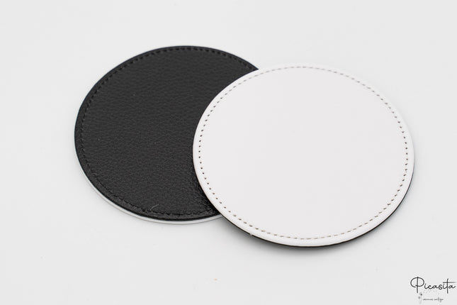 Posavasos Cuero PU Personalizados con Imagen (Pack de 6)