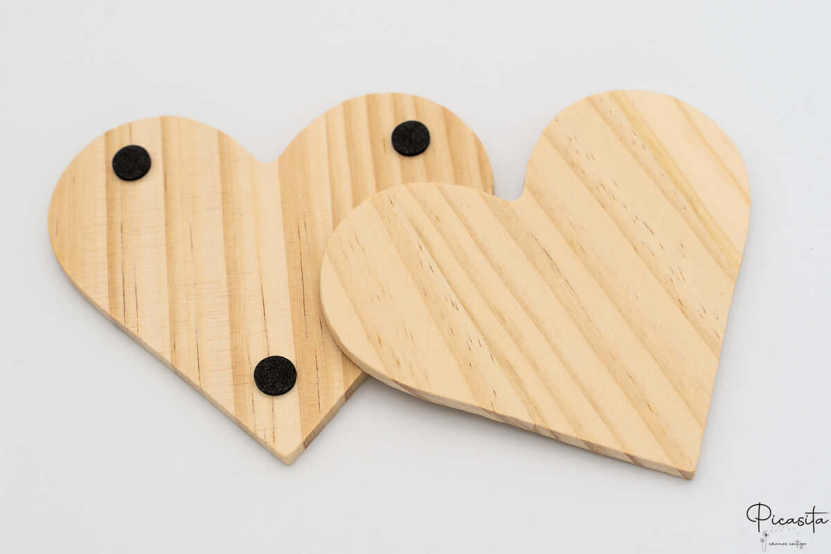 Posavasos de Madera Personalizado Corazon