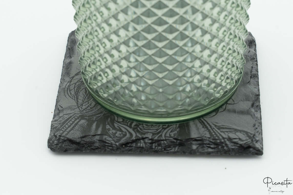 Posavasos de Pizarra Cuadrados Personalizados