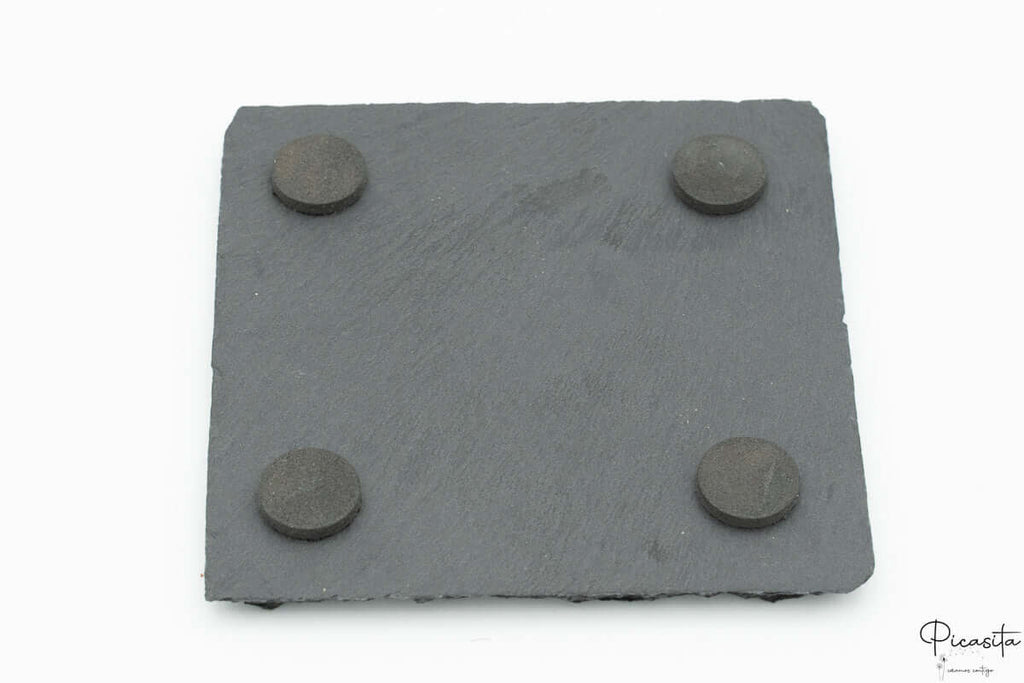 Posavasos de Pizarra Cuadrados Personalizados