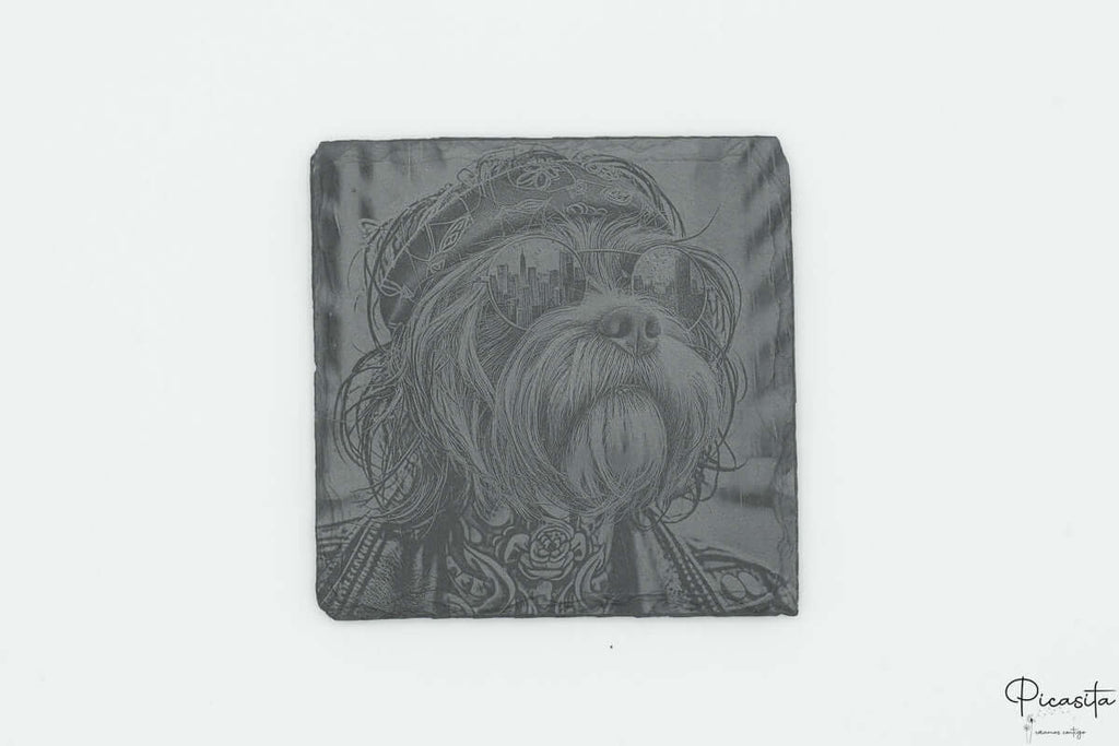 Posavasos de Pizarra Cuadrados Personalizados