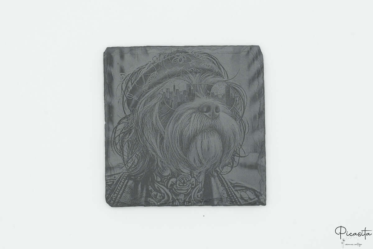 Posavasos de Pizarra Cuadrados Personalizados