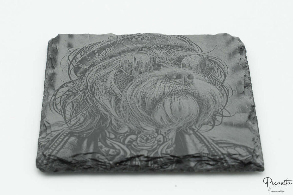 Posavasos de Pizarra Cuadrados Personalizados