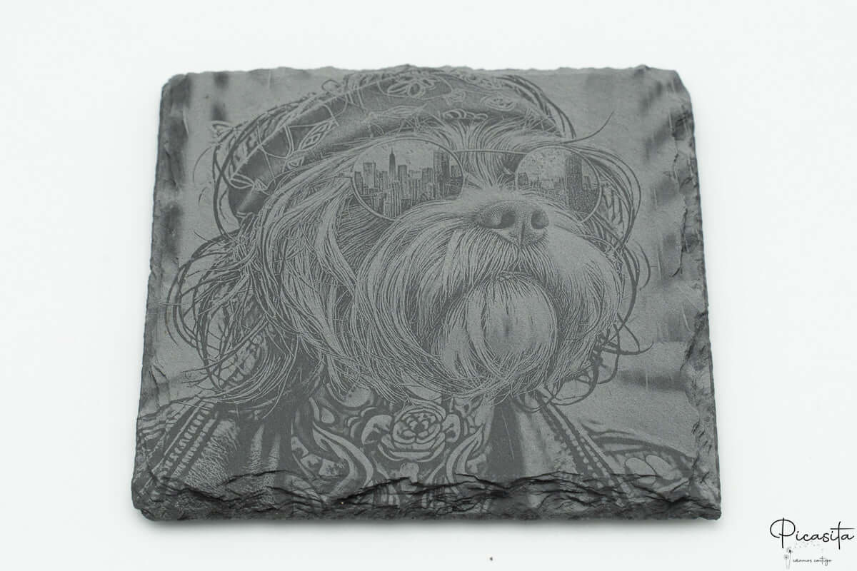 Posavasos de Pizarra Cuadrados Personalizados