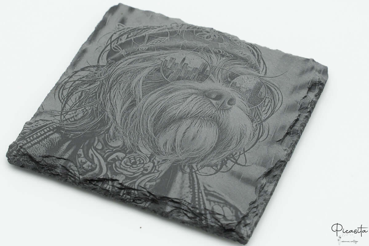 Posavasos de Pizarra Cuadrados Personalizados