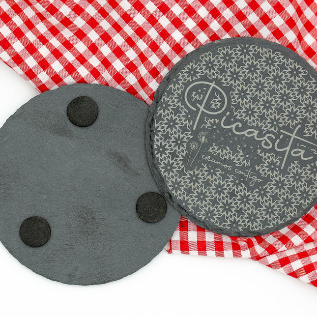 Posavasos de Pizarra Natural Personalizados