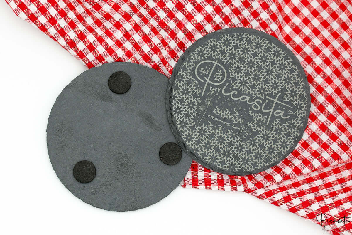 Posavasos de Pizarra Redondos Personalizados