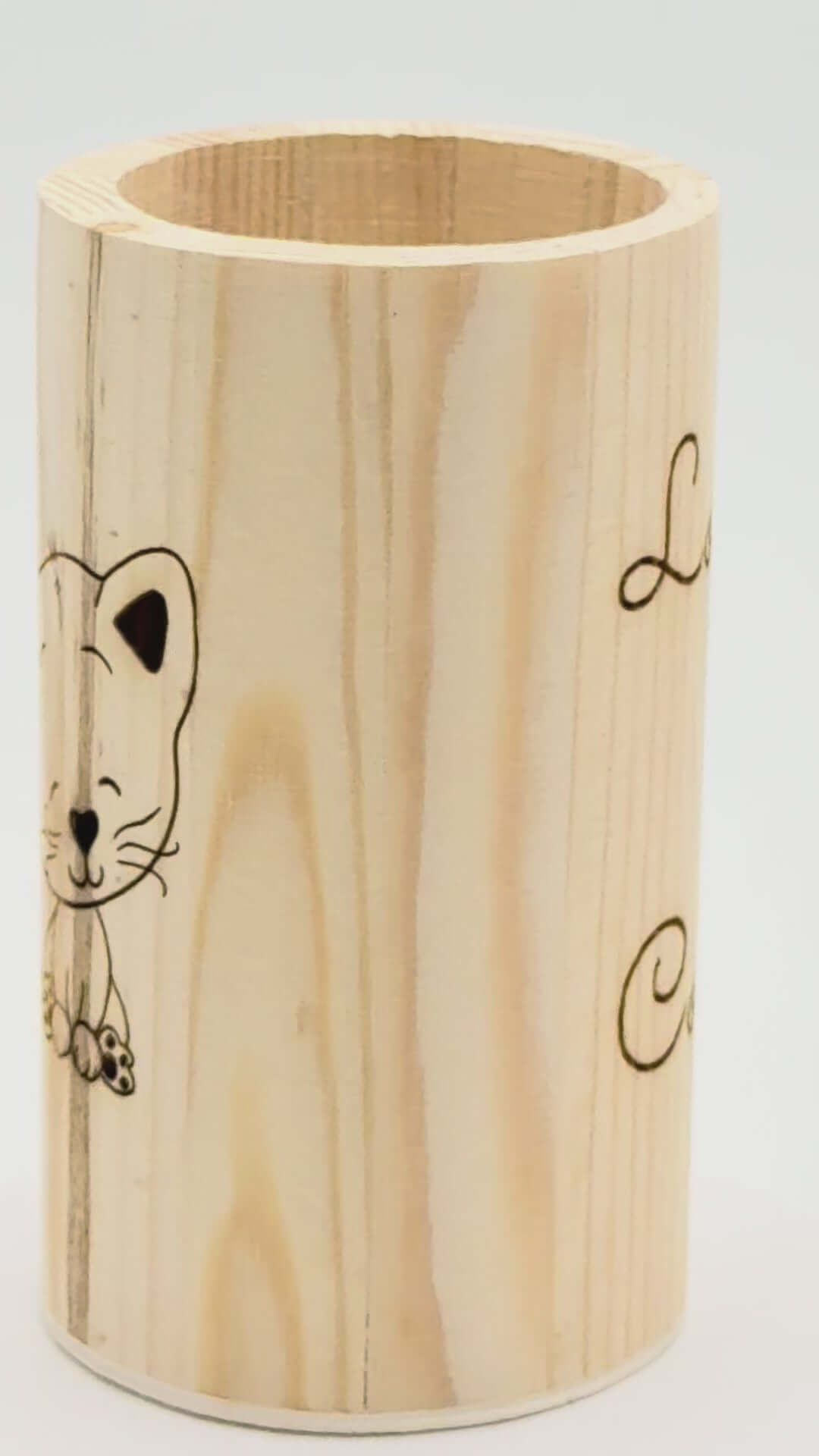 Portalápices de Madera Personalizado
