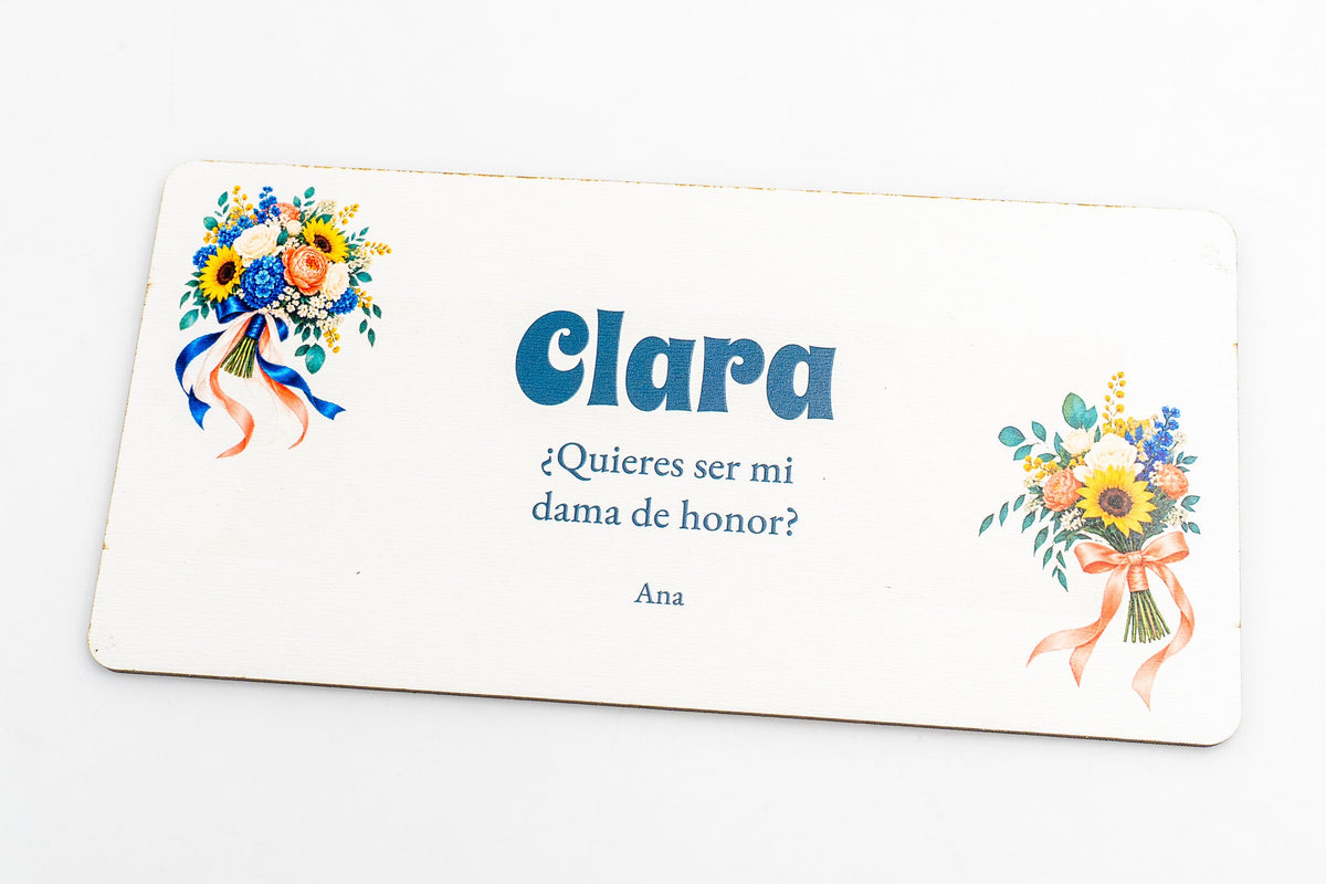 Vols ser la meva Dama d'Honor?