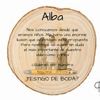 Placa Tronco 23-25cm (Foto opcional GRATIS)