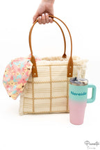 Bolsa Playa Personalizable Algodon Cuadros