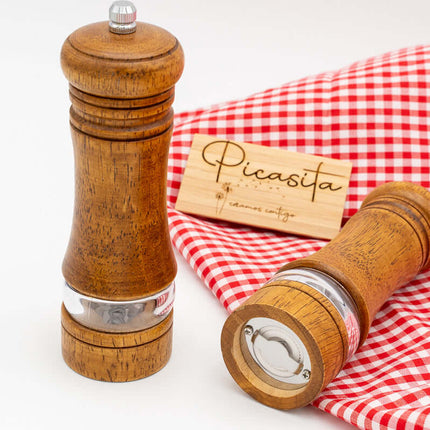 Salero de Madera de Acacia Personalizado