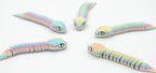 Serpes 3D articuladas en cores pastel