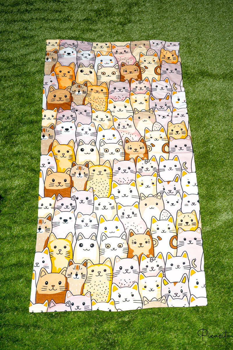Toalla Playera Gatitos (90x170)