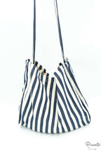 Tote Bag Personalizado con Parche de Cuero PU Azul marino
