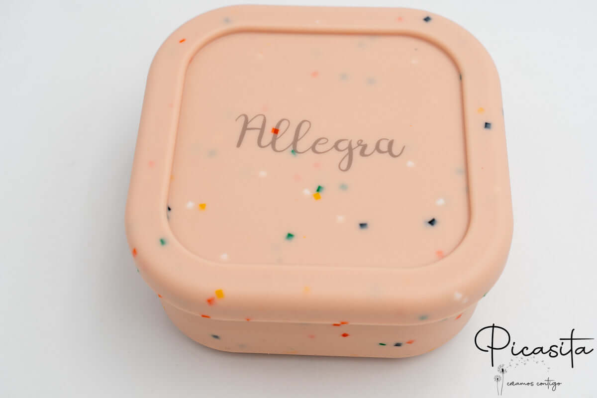 Tupper de Silicona Personalizado (Mediano - Cuadrado)