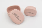Pack rosa de tuppers personalizado con nombre