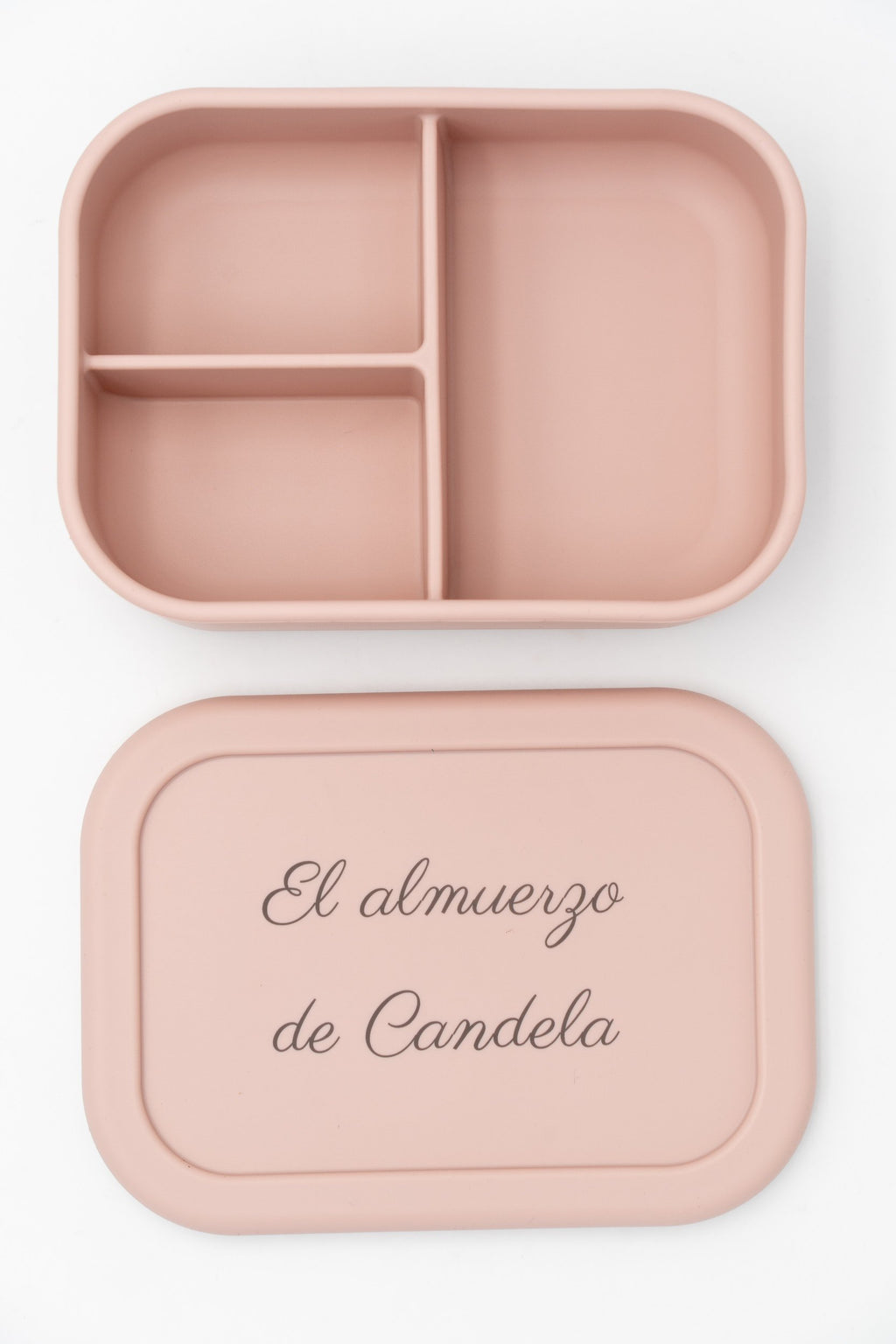 Tupper grande de silicona con tapa personalizada