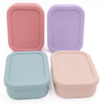 Tupper de silicona flexible con tres divisiones