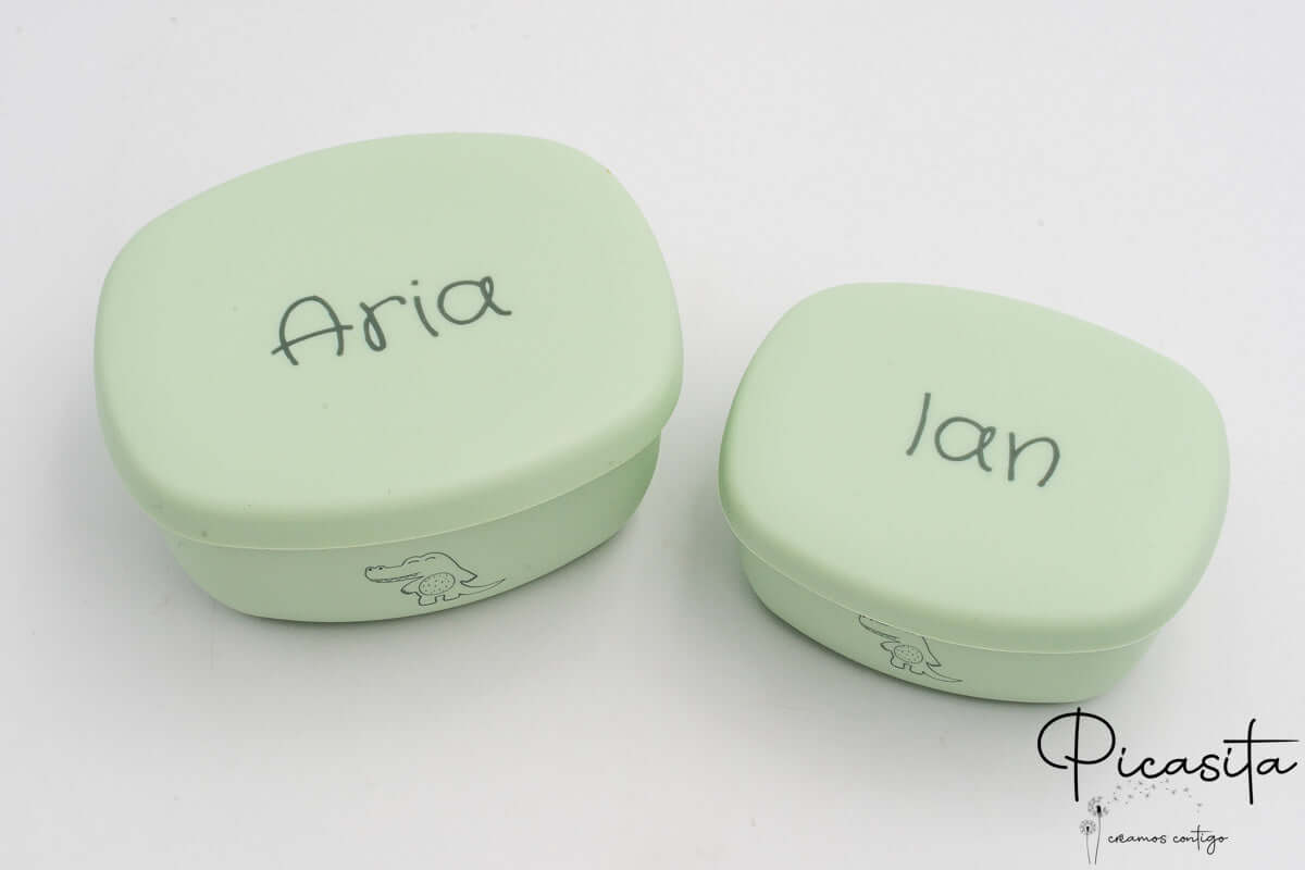 Tuppers de Silicona Personalizados Pequeños (2 Uds)
