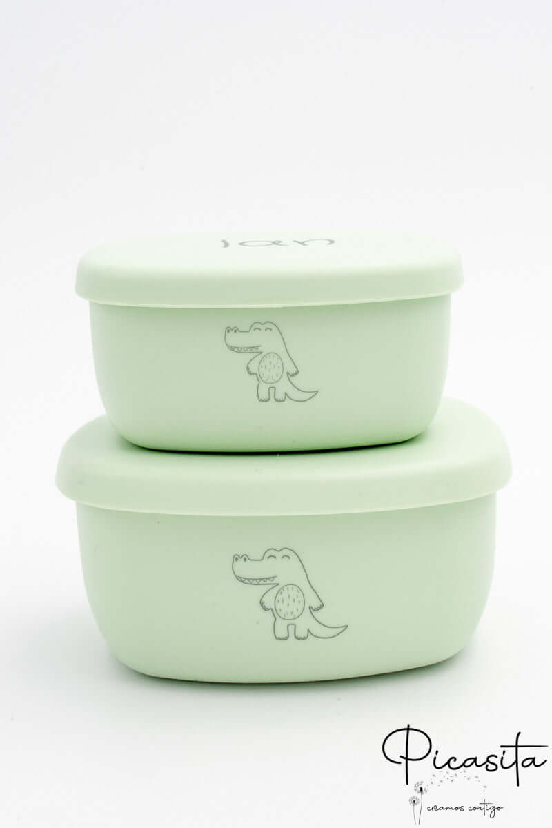 Tuppers de Silicona Personalizados Pequeños (2 Uds)