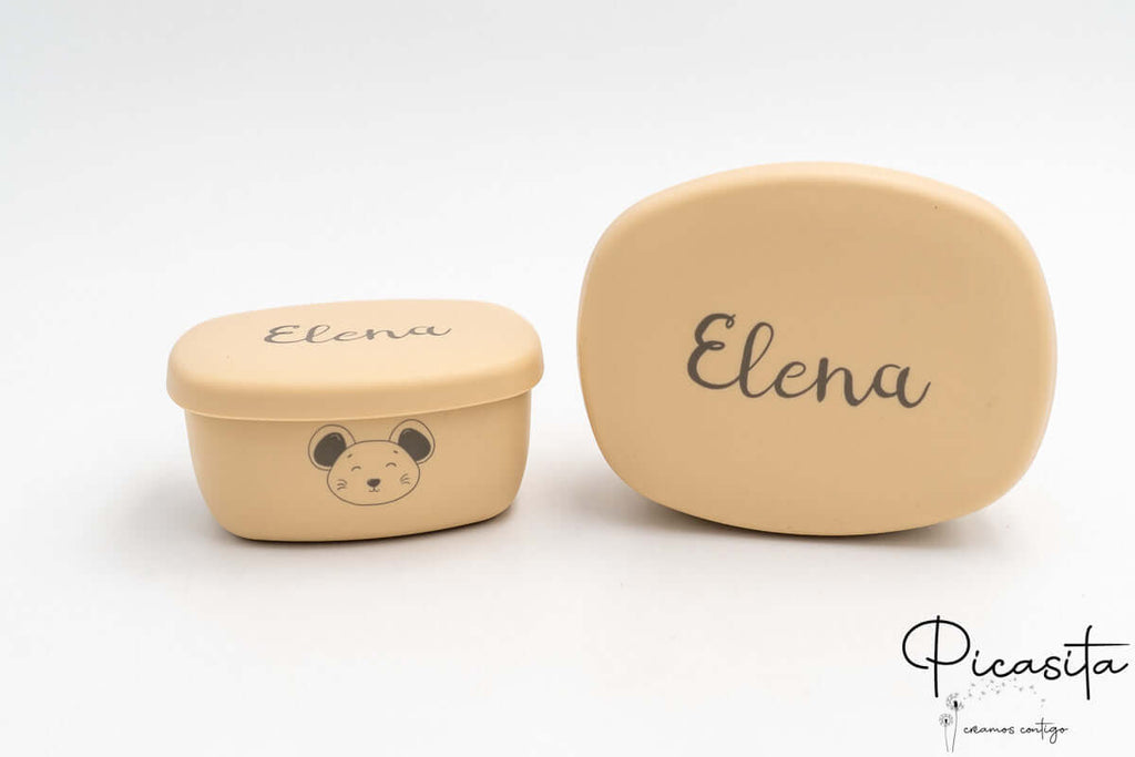 Tuppers de Silicona Personalizados Pequeños (2 Uds)