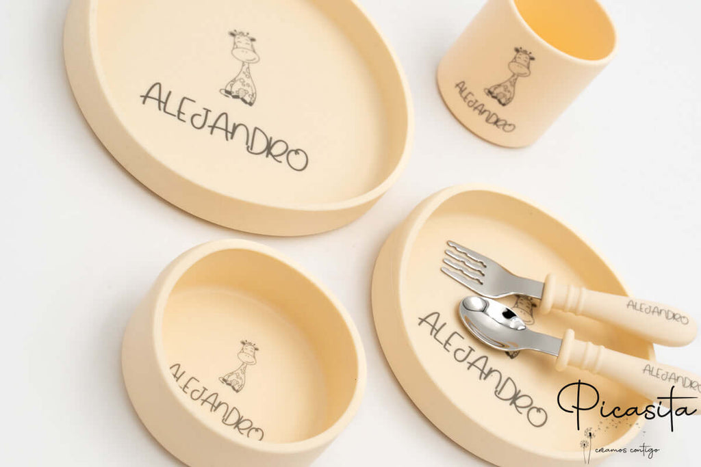 Vajilla Infantil Personalizada 6 Piezas