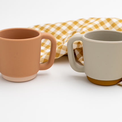 Vaso de silicona de doble asa